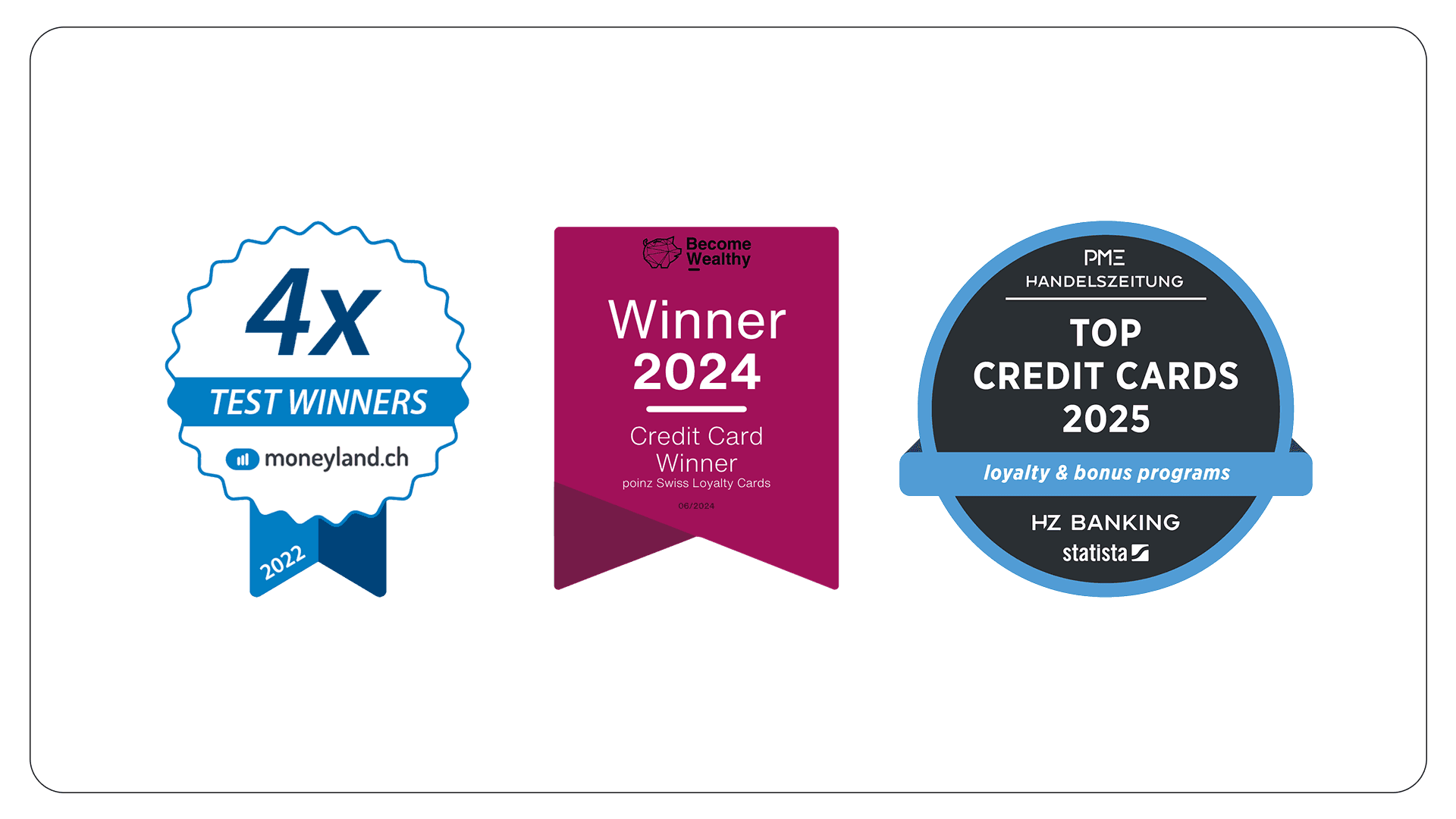 Award-winning: The poniz credit cards have won several awards since their launch in 2022.